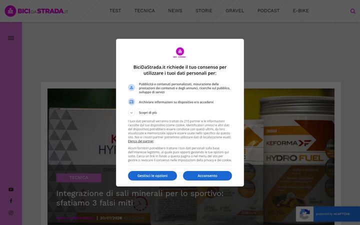 Screenshot of bicidastrada.it