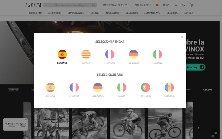 Screenshot of biciescapa.com