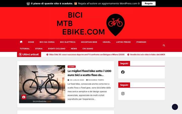 Screenshot of bicimtbebike.com