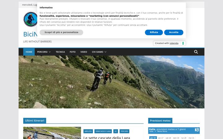 Screenshot ta' bicinatura.it