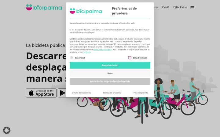 Screenshot of bicipalma.com