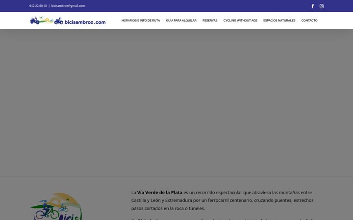 Screenshot of bicisambroz.com