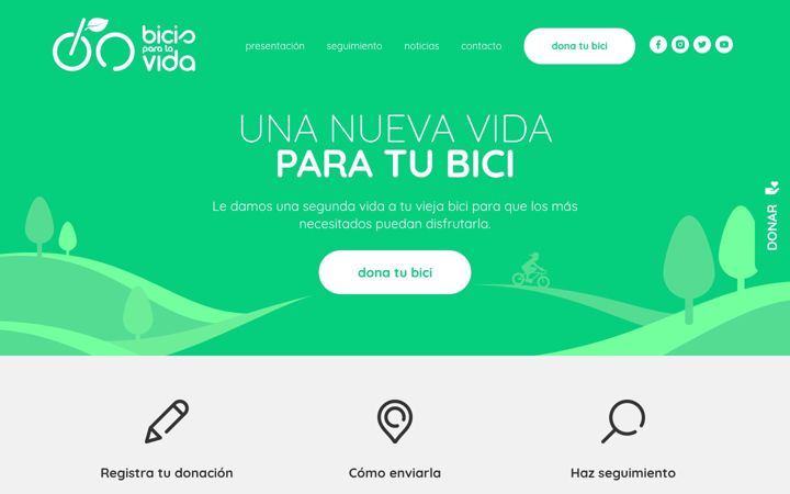 Screenshot of bicisparalavida.org