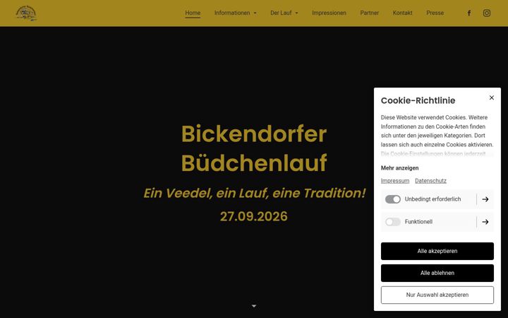 Screenshot of bickendorferbuedchenlauf.de