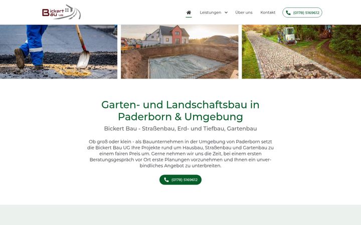 Screenshot of bickertbau.de