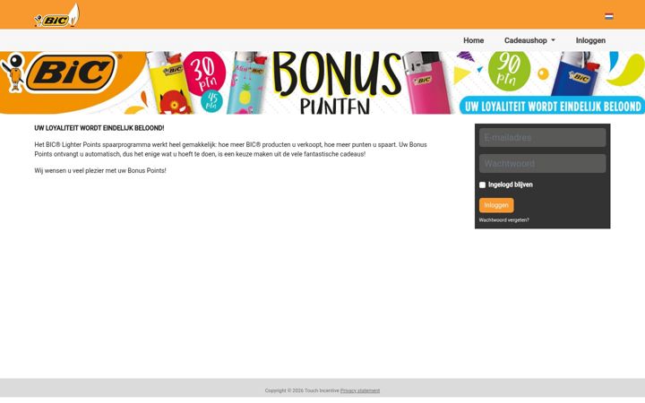 Screenshot of biclighterpoints.com