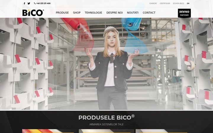 Screenshot of bicoindustries.ro