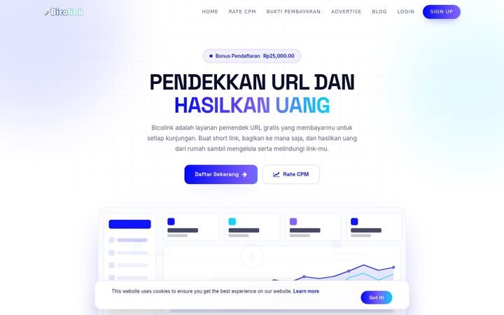 Screenshot of bicolink.com