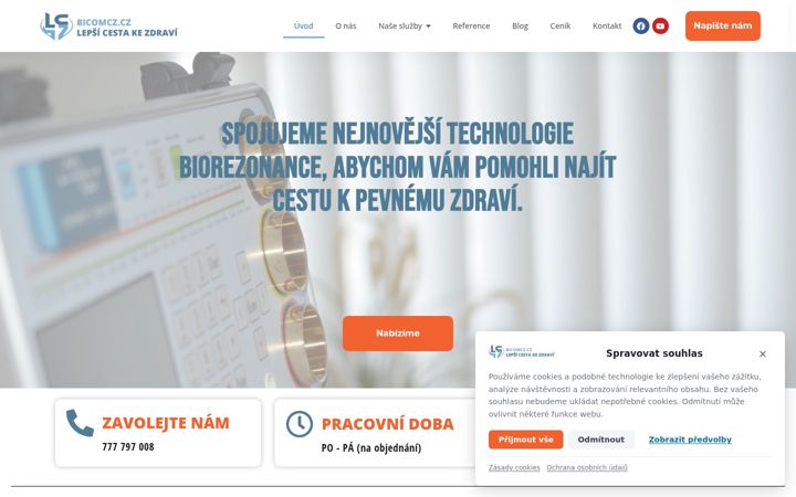 Screenshot of bicomcz.cz