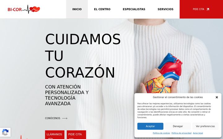 Screenshot of bicor.es