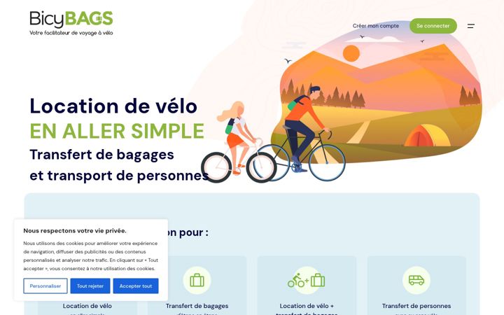 Screenshot of bicybags-app.com