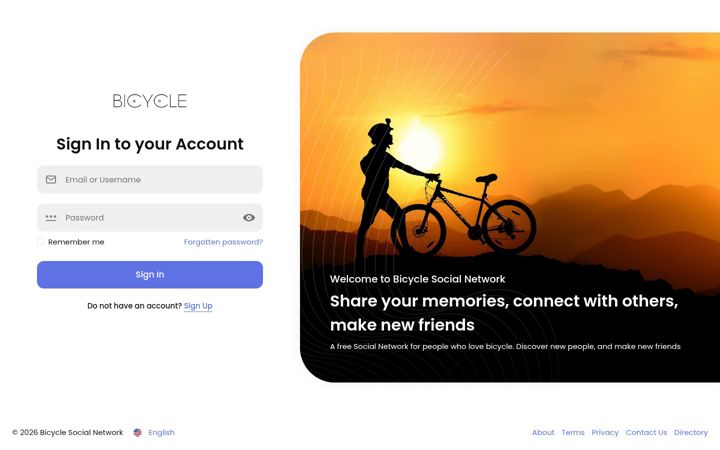 Screenshot of bicycle.one