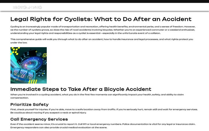 Screenshot of bicycleinjurylawyers.net