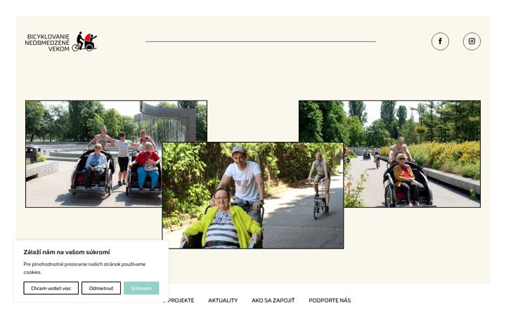Screenshot of bicyklovanieneobmedzenevekom.sk