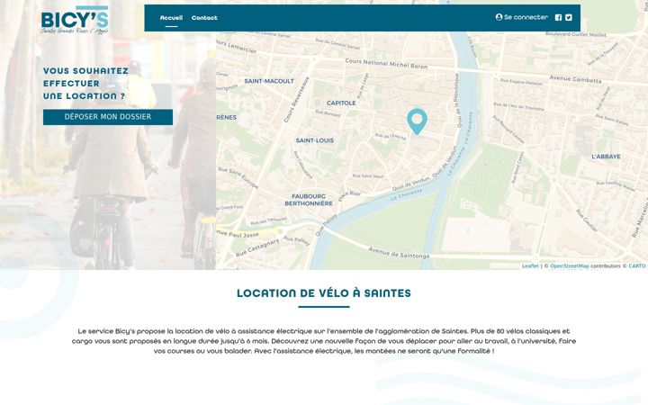 Screenshot of bicys.fr