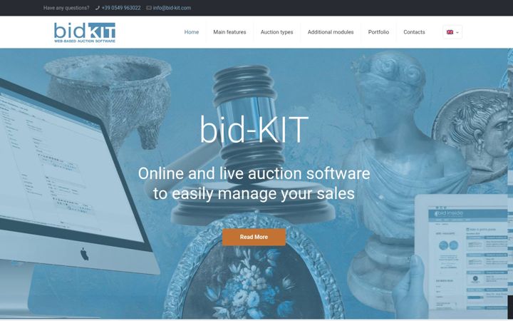Screenshot of bid-kit.com