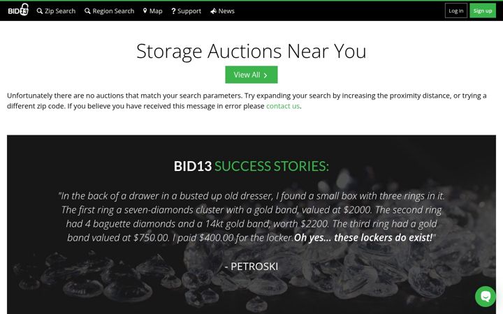 Screenshot of bid13.com