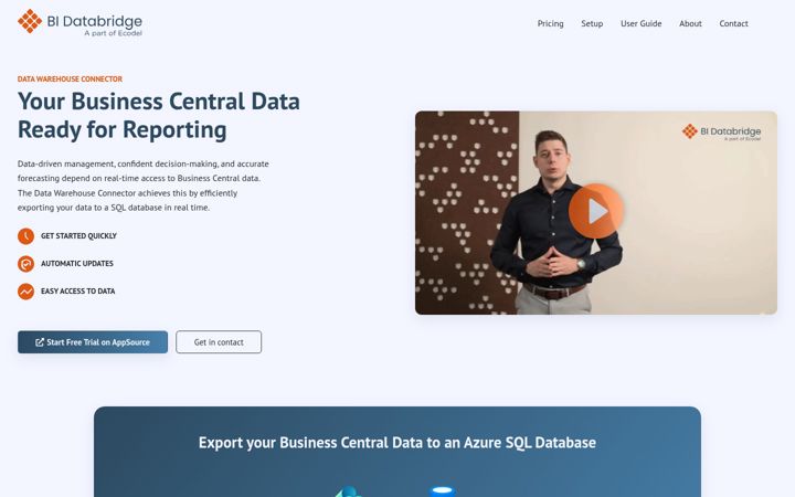 Screenshot of bidatabridge.com