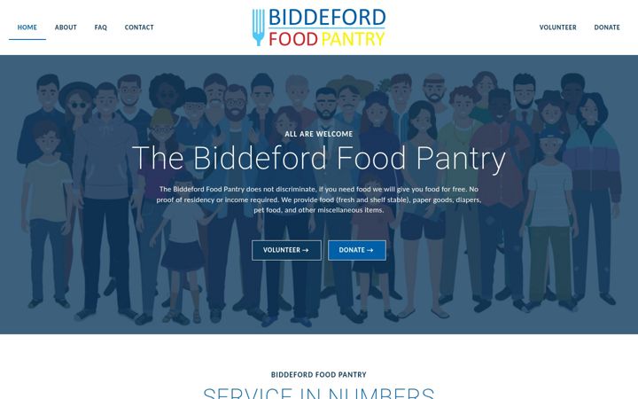 Screenshot of biddefordfoodpantry.org