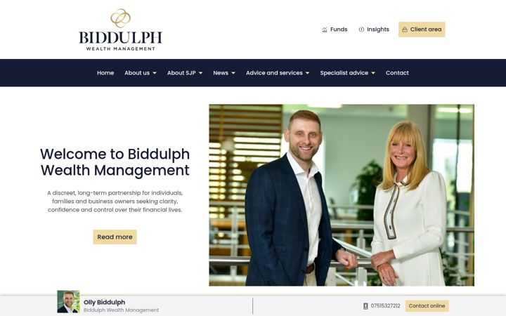 Screenshot of biddulphwealth.co.uk