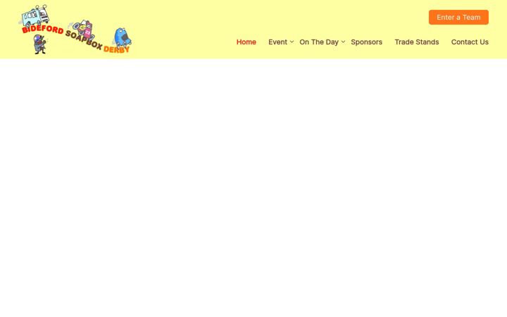 Screenshot of bidefordsoapboxderby.co.uk