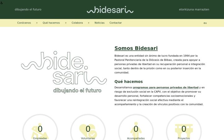 Skärmbild av bidesari.org