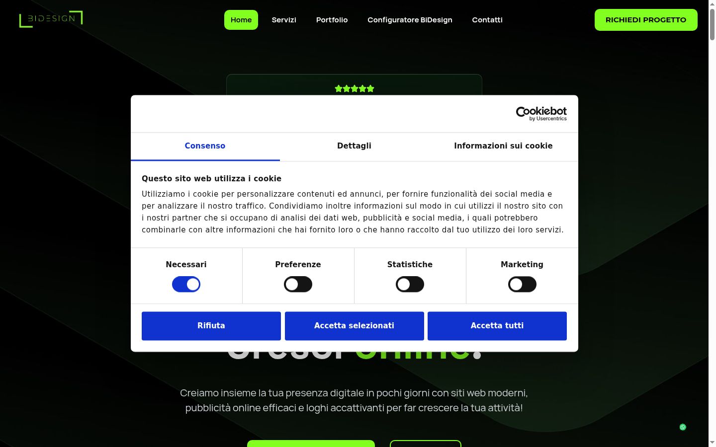Captură de ecran a bannerului de consimțământ afișat înainte de orice interacțiune