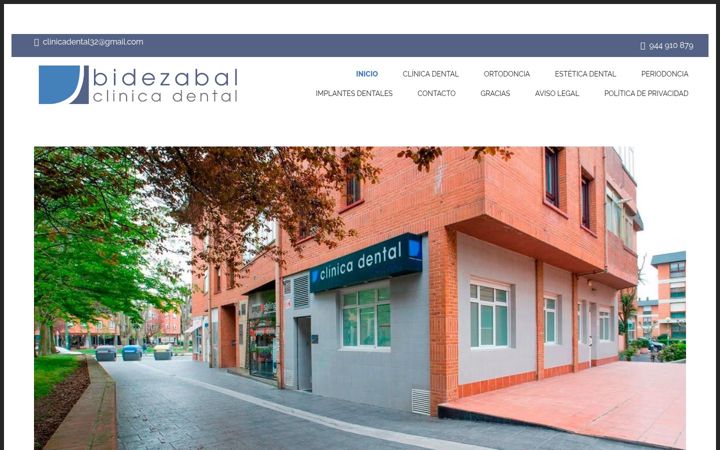 Screenshot of bidezabalclinicadental.es