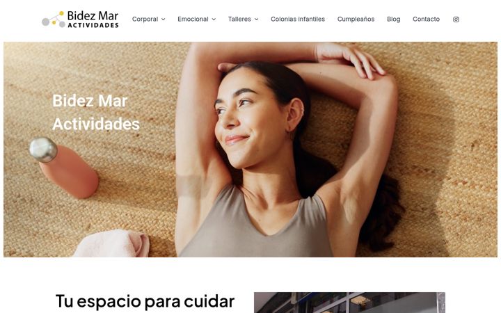 Screenshot of bidezmaractividades.es