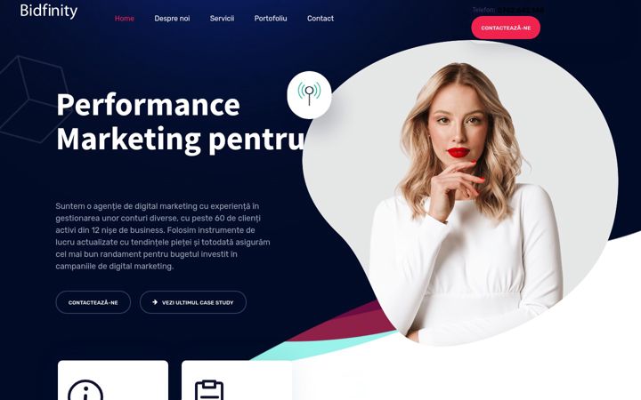 Screenshot of bidfinity.ro