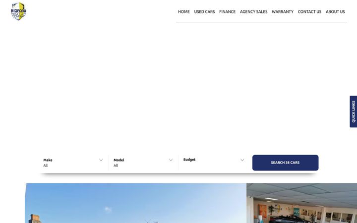 Screenshot of bidfordmotorcompany1.co.uk