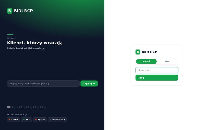 Screenshot of bidi.pl