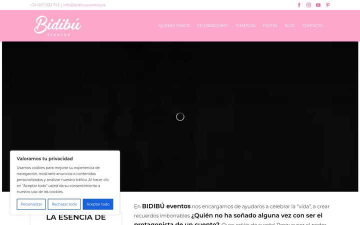 Ekrano kopija bidibueventos.es
