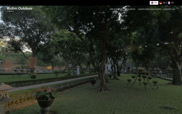 Screenshot of bidimoutdoorsolutions.eu