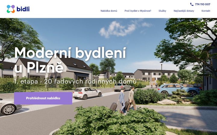 Screenshot of bidlivmyslince.cz