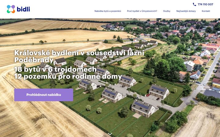 Screenshot of bidlivumyslovicich.cz