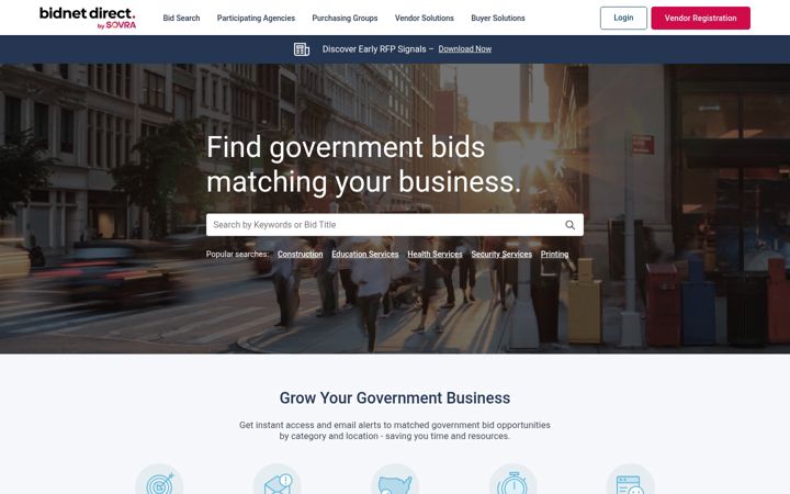 Screenshot of bidnetdirect.com