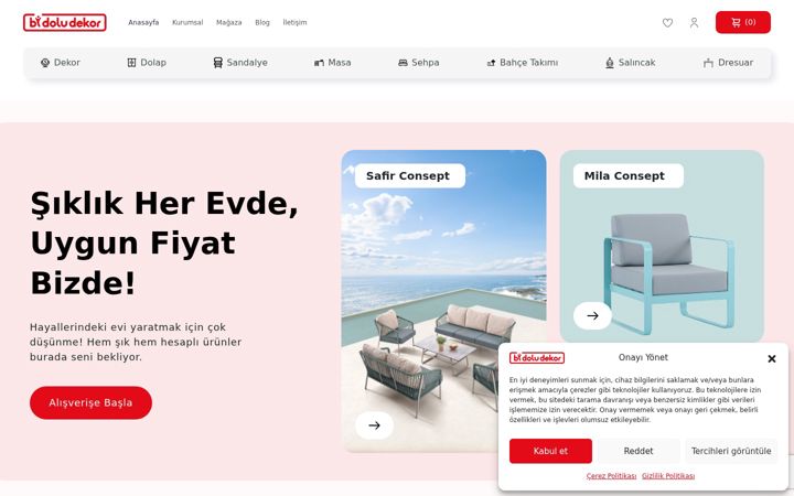 Screenshot of bidoludekor.com