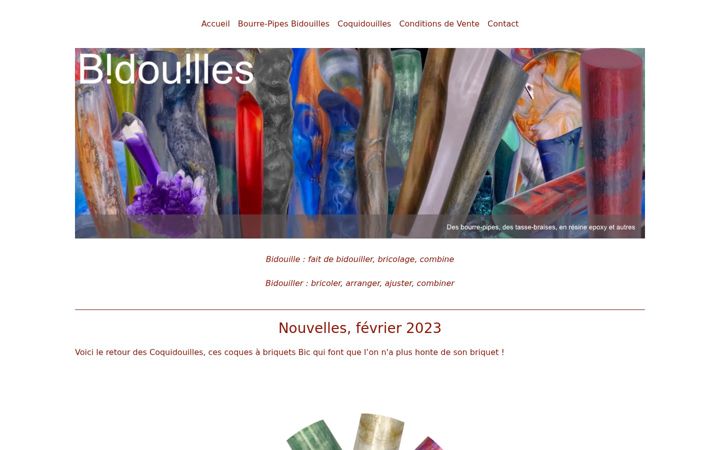 Screenshot of bidouilles.org