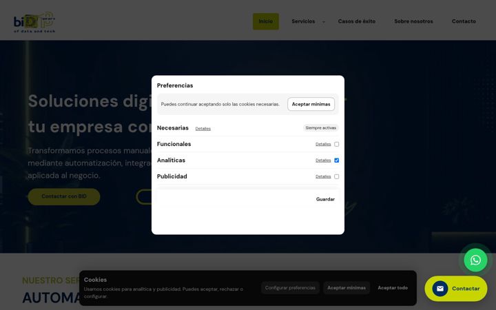 Screenshot of bidsoluciones.es