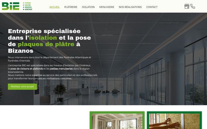 Screenshot of bie-platrerie.fr