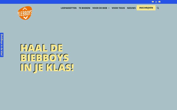 Snímek obrazovky biebboys.nl