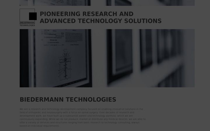 Screenshot of biedermann-technologies.com