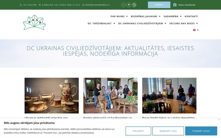 Screenshot of biedribarasa.lv
