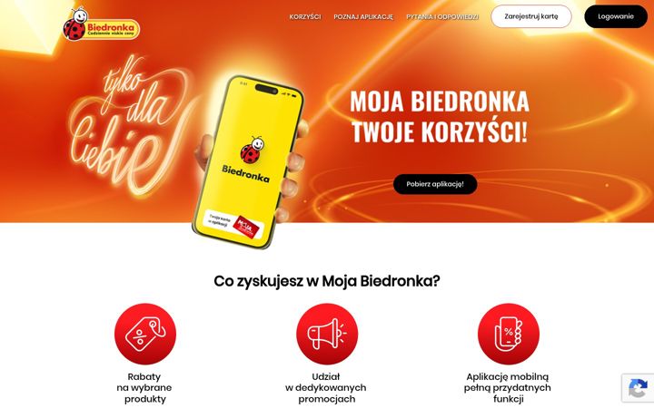 Screenshot of biedronka.cloud