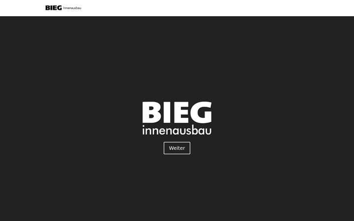 Skärmbild av bieg-innenausbau.de