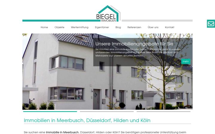 Skärmbild av biegel-immobilien.de