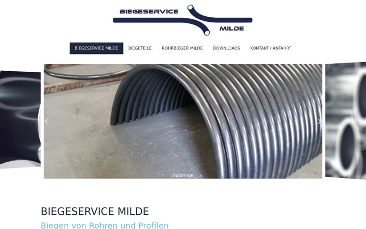 Screenshot di biegeservice-milde.de