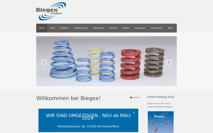 Screenshot di biegex-federn.de
