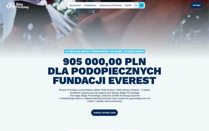 Snimka zaslona za biegfirmowy.pl